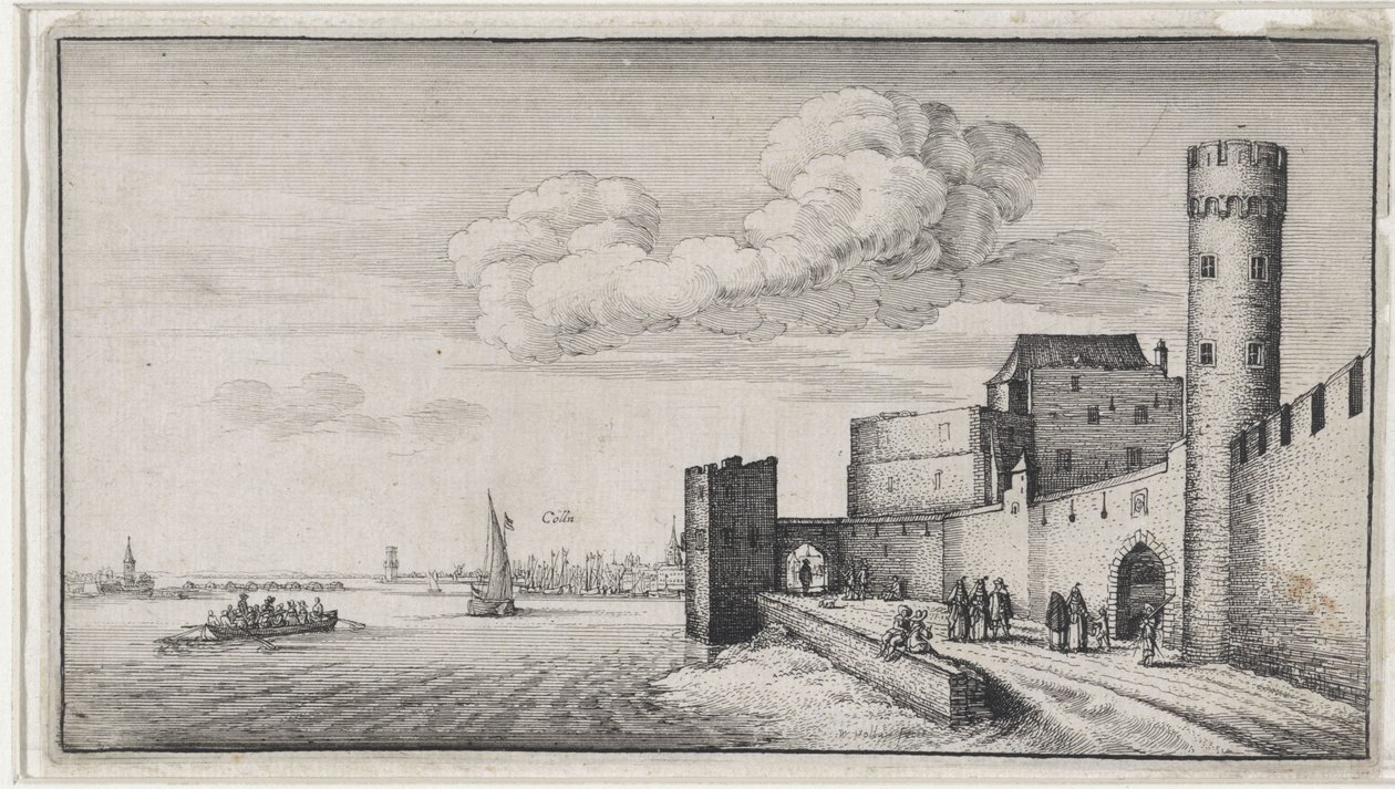Vue des remparts de Cologne - Wenceslaus Hollar