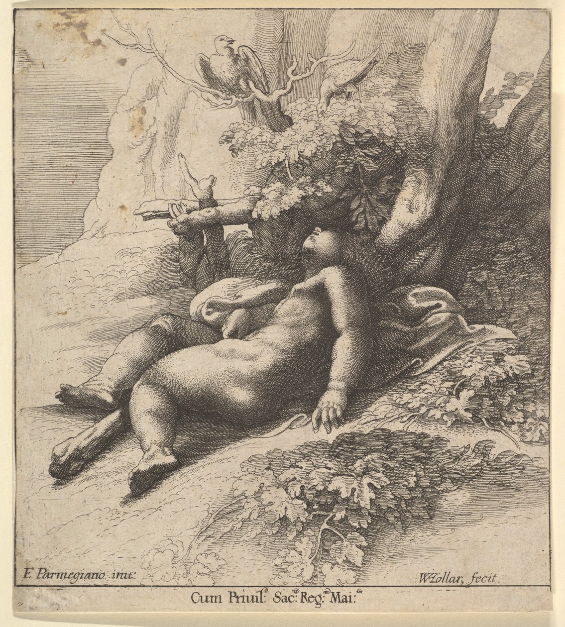 Hercule Enfant endormi, 1625-77 - Wenceslaus Hollar