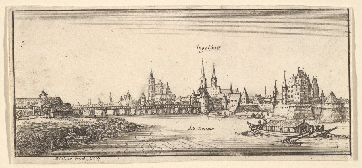 Ingolstadt, tiré de « German Views » - Wenceslaus Hollar