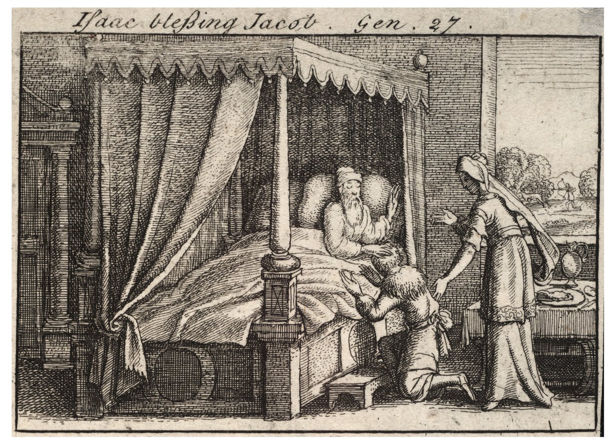 Isaac bénissant Jacob - Wenceslaus Hollar