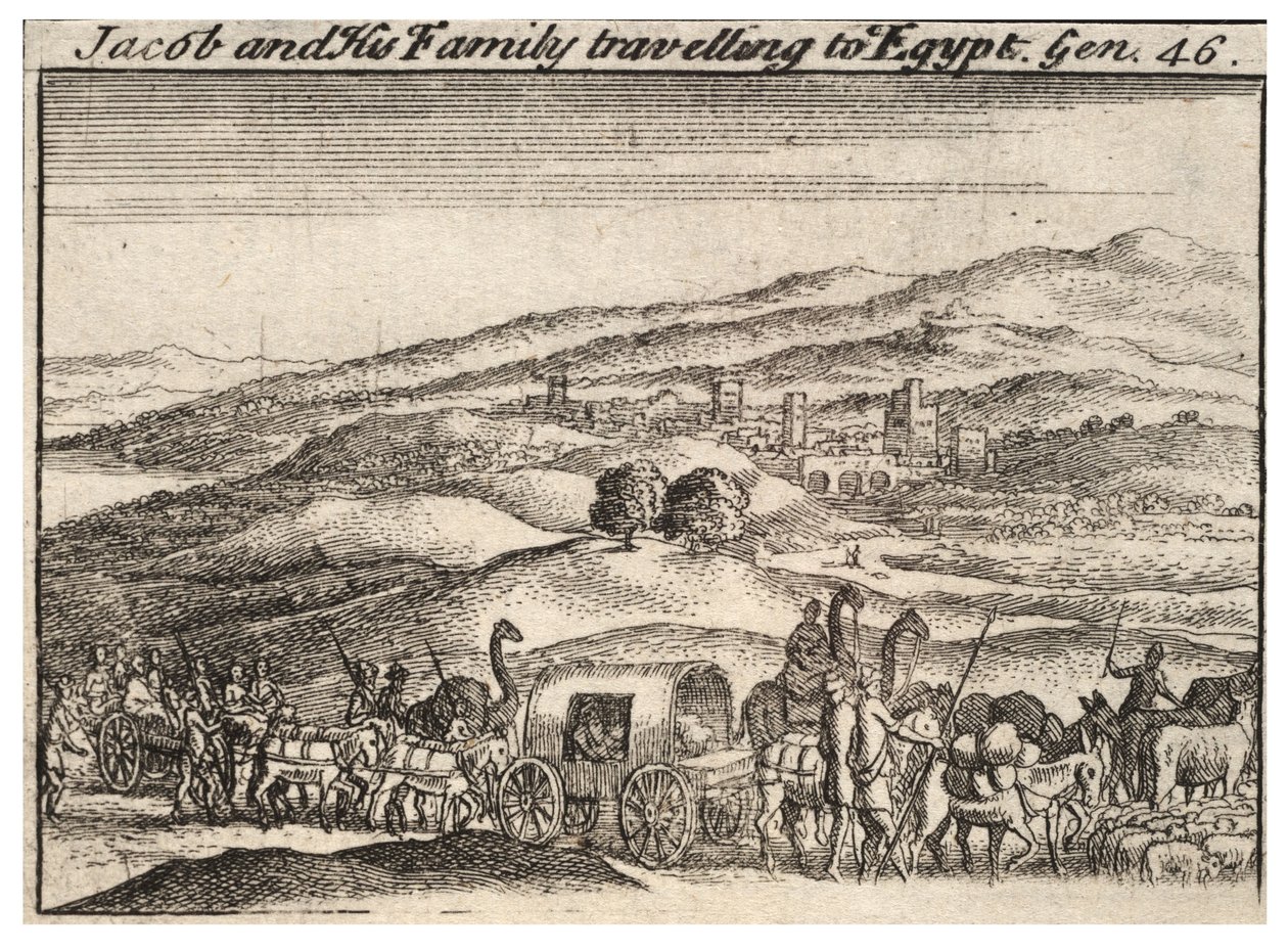 Jacob voyageant en Égypte - Wenceslaus Hollar