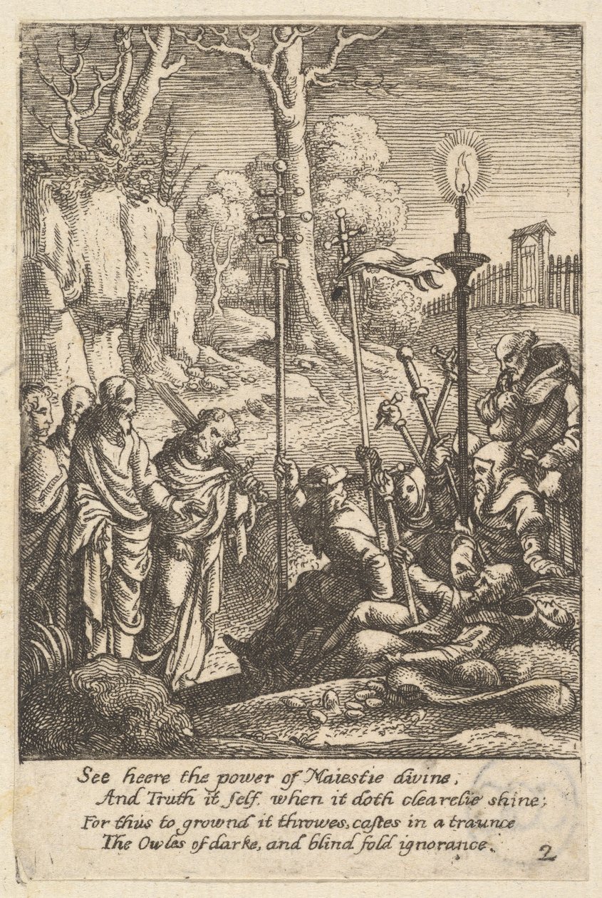Jésus confrontant ses détracteurs - Wenceslaus Hollar