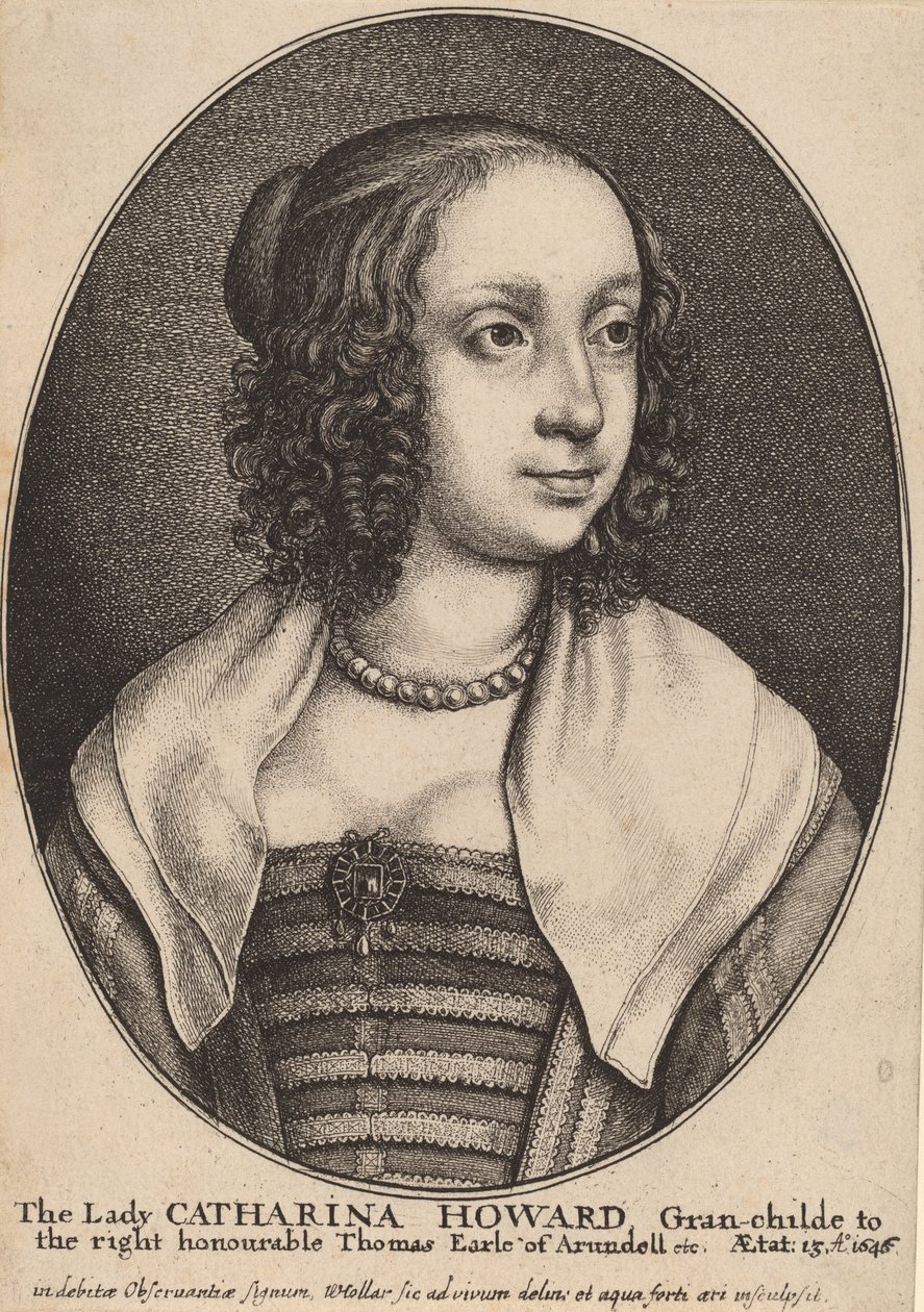 Lady Catherine Howard - Wenceslaus Hollar