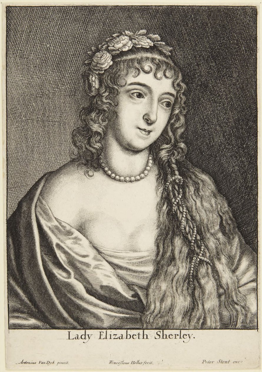 Lady Elizabeth Sherley - Wenceslaus Hollar