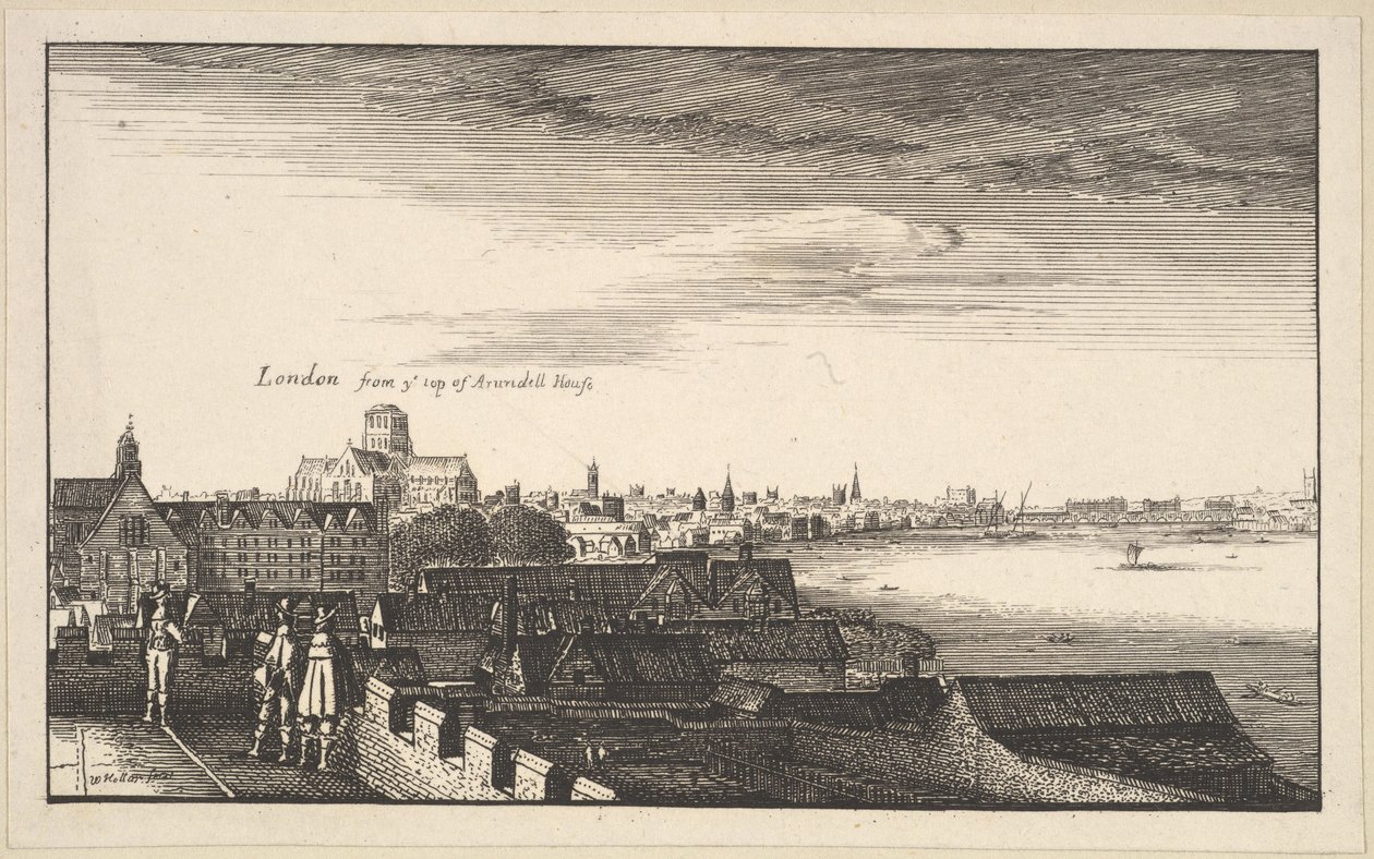 Londres depuis Arundel House, copie - Wenceslaus Hollar