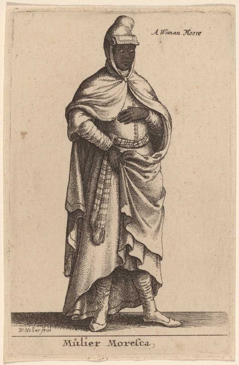 Mulier Moresca - Wenceslaus Hollar
