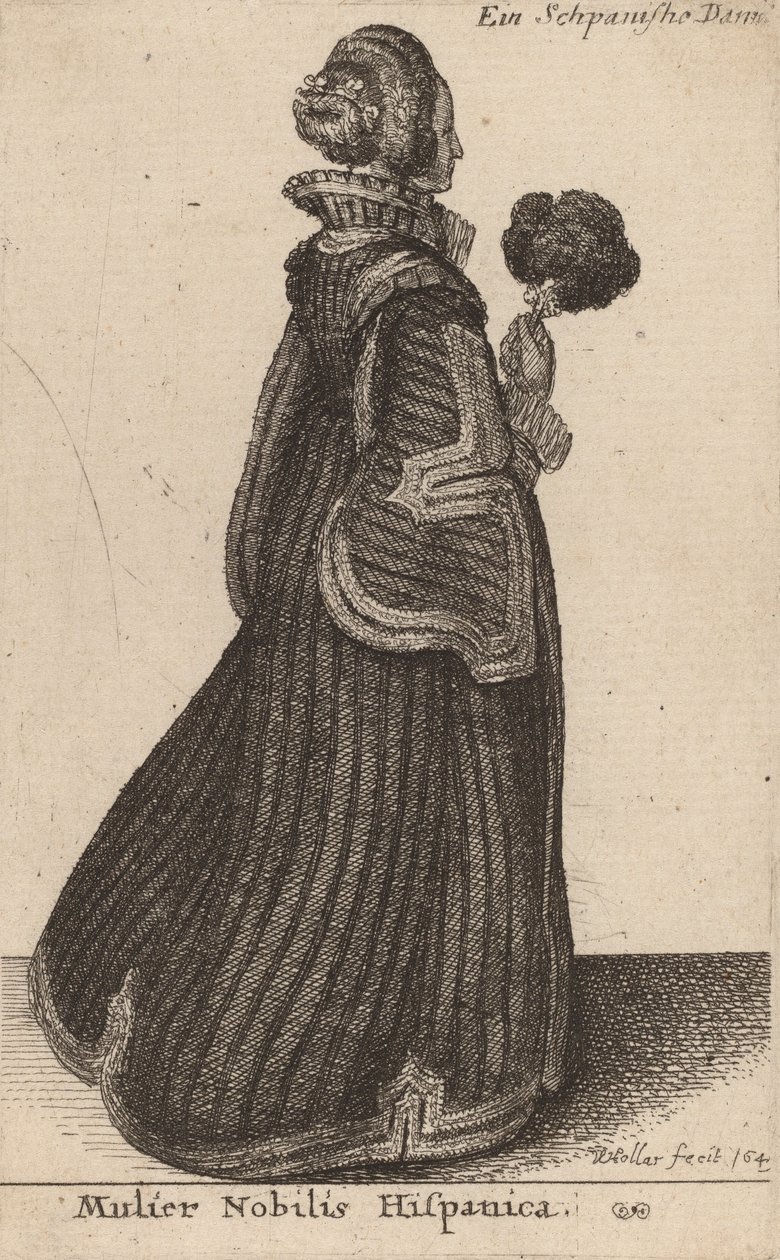 Mulier Nobilis Hispanica - Wenceslaus Hollar