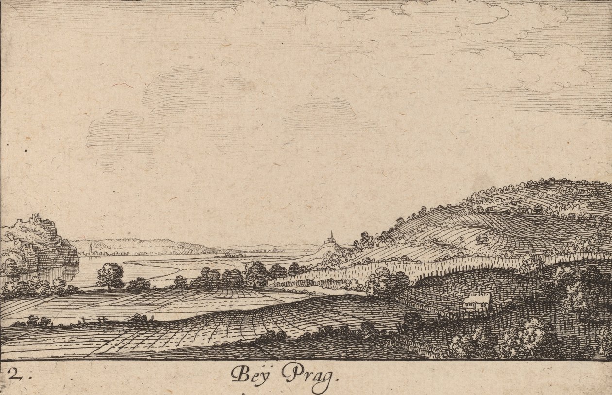 Près de Prague, 1635 - Wenceslaus Hollar