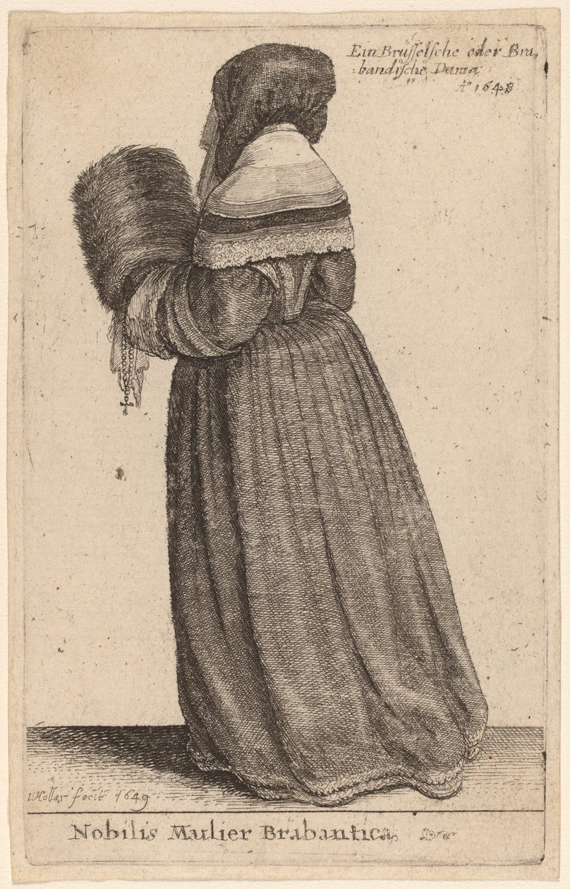 Nobilis Mulier Brabantica - Wenceslaus Hollar