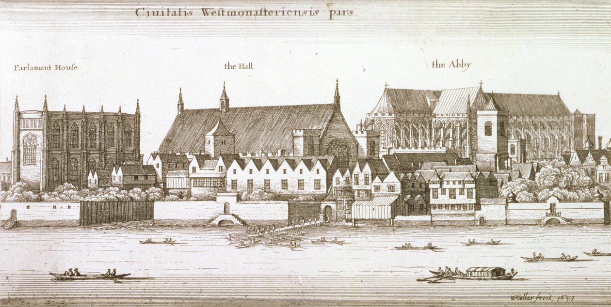 Partie de la ville de Westminster, 1647 - Wenceslaus Hollar