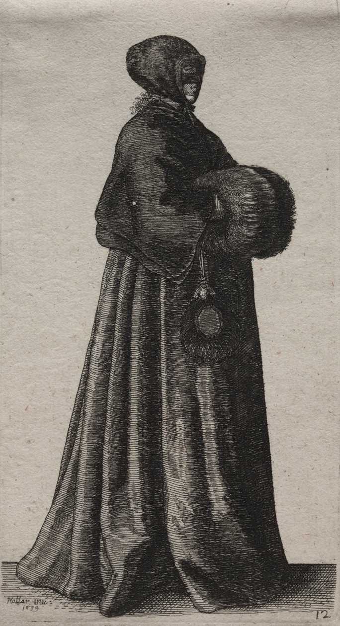 Les différents habits des femmes anglaises, de la noblesse aux paysannes, 1639 - Wenceslaus Hollar