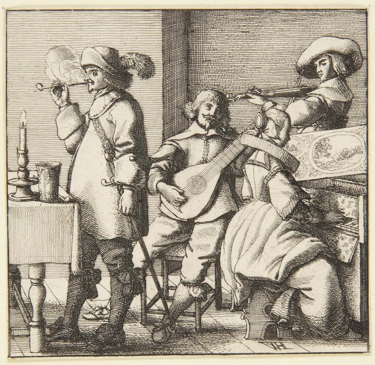 Le trio - Wenceslaus Hollar