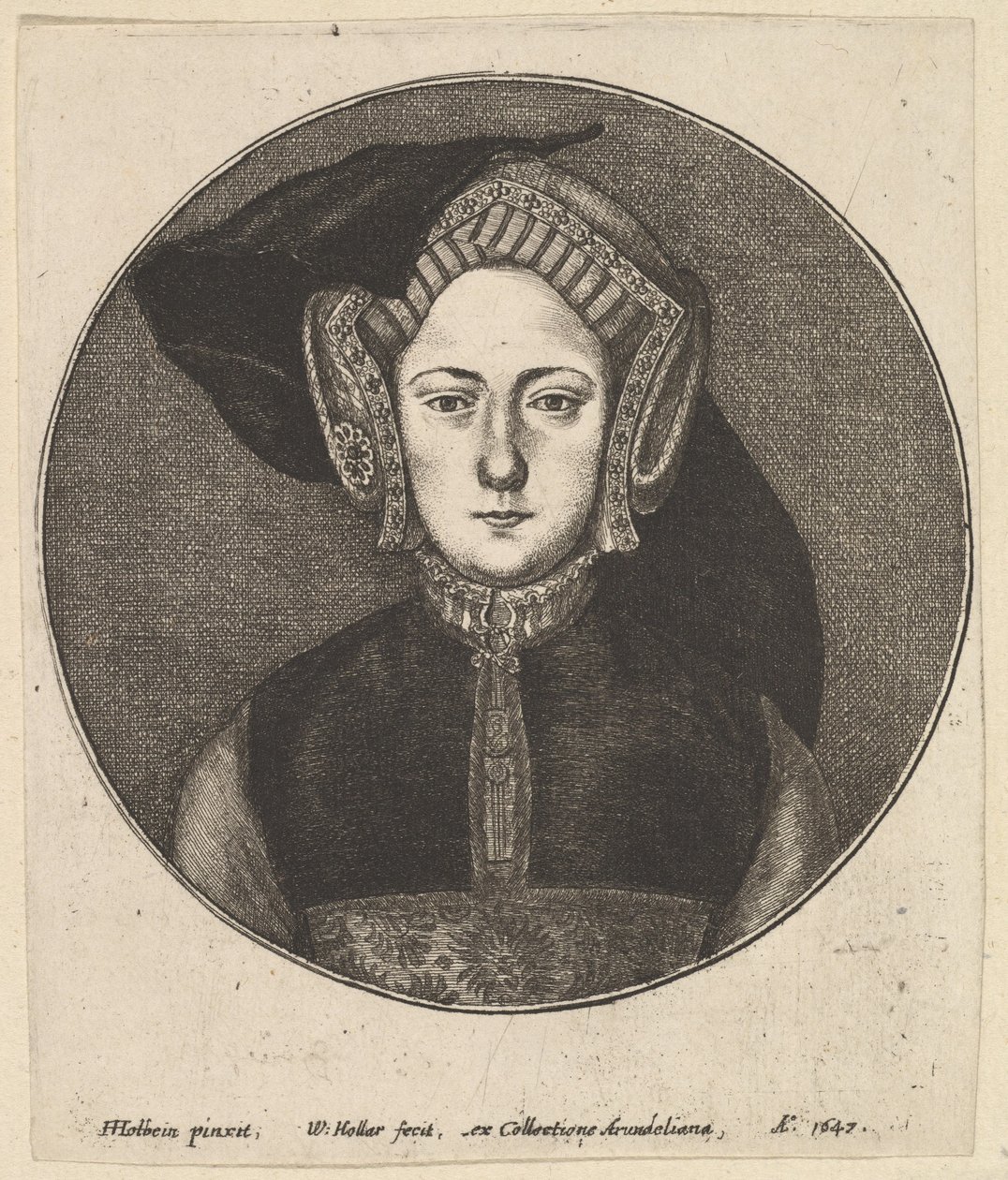 Femme inconnue, 1647 - Wenceslaus Hollar