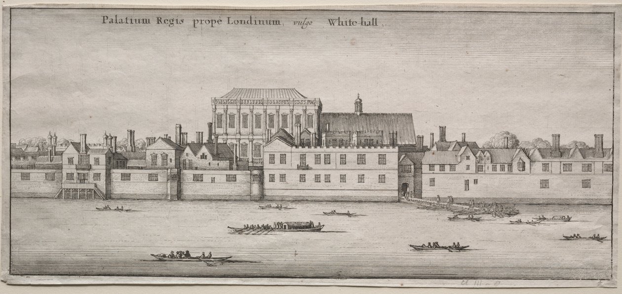 Vues de Londres : Whitehall depuis la rivière - Wenceslaus Hollar