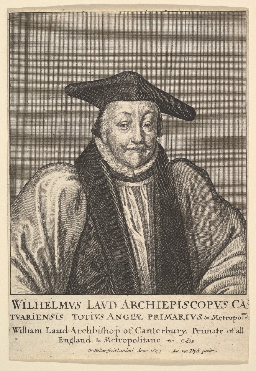 William Laud, archevêque de Canterbury, 1641 - Wenceslaus Hollar