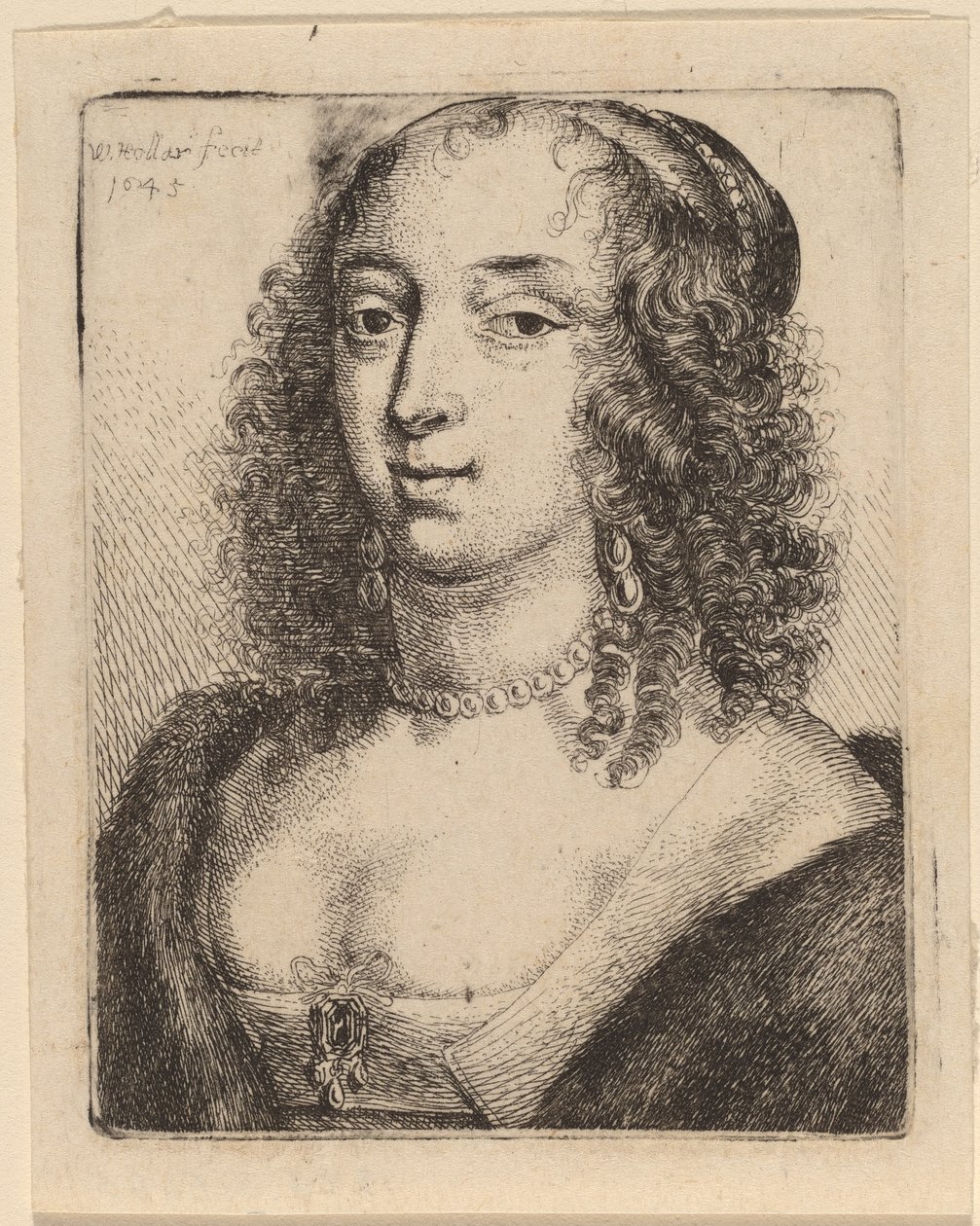 Duchesse de Lennox - Wenceslaus Hollar after Sir Anthony van Dyck