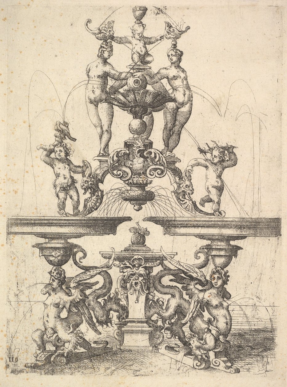 Conception pour une fontaine, planche 119 de l