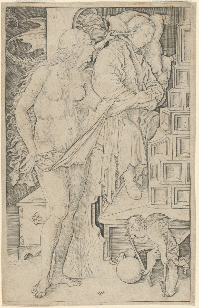 Le Rêve du docteur - Wenzel von Olmutz, after Albrecht Dürer