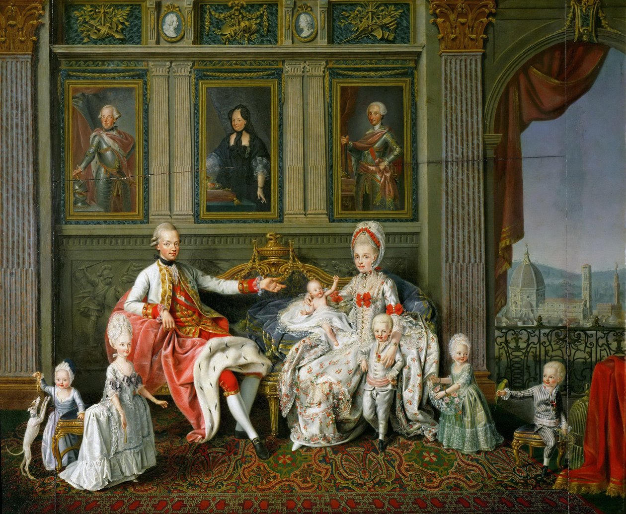 Léopold Ier, Grand-Duc de Toscane avec sa femme Maria Luisa et leurs enfants, 1773 - Werlin