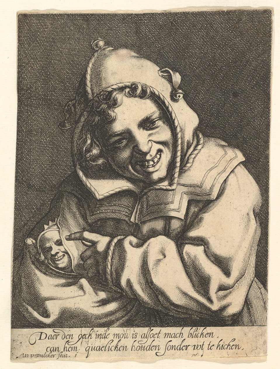 Le fou rieur, vers 1612 - Werner Jacobsz. van den Valckert