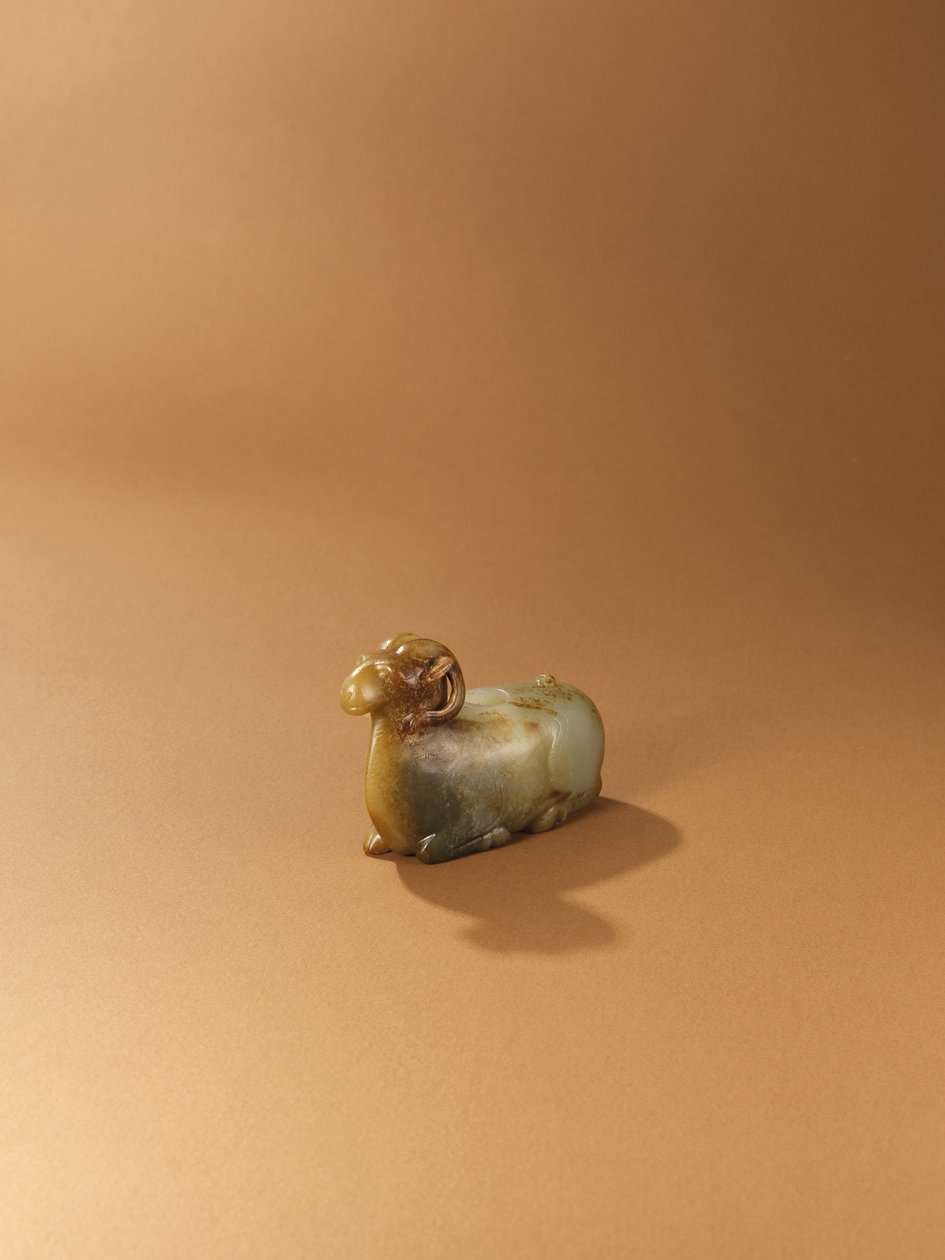 Pot à eau en forme de bélier - Western Han Dynasty Chinese School