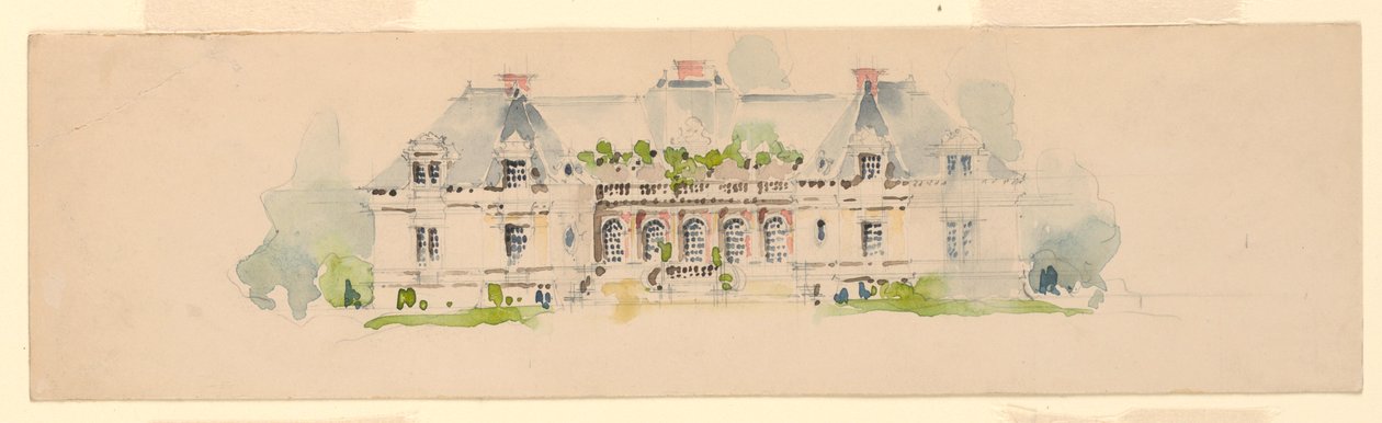 Élévation de manoir - Whitney Warren Jr.