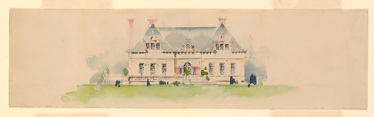 Élévation du manoir - Whitney Warren Jr.