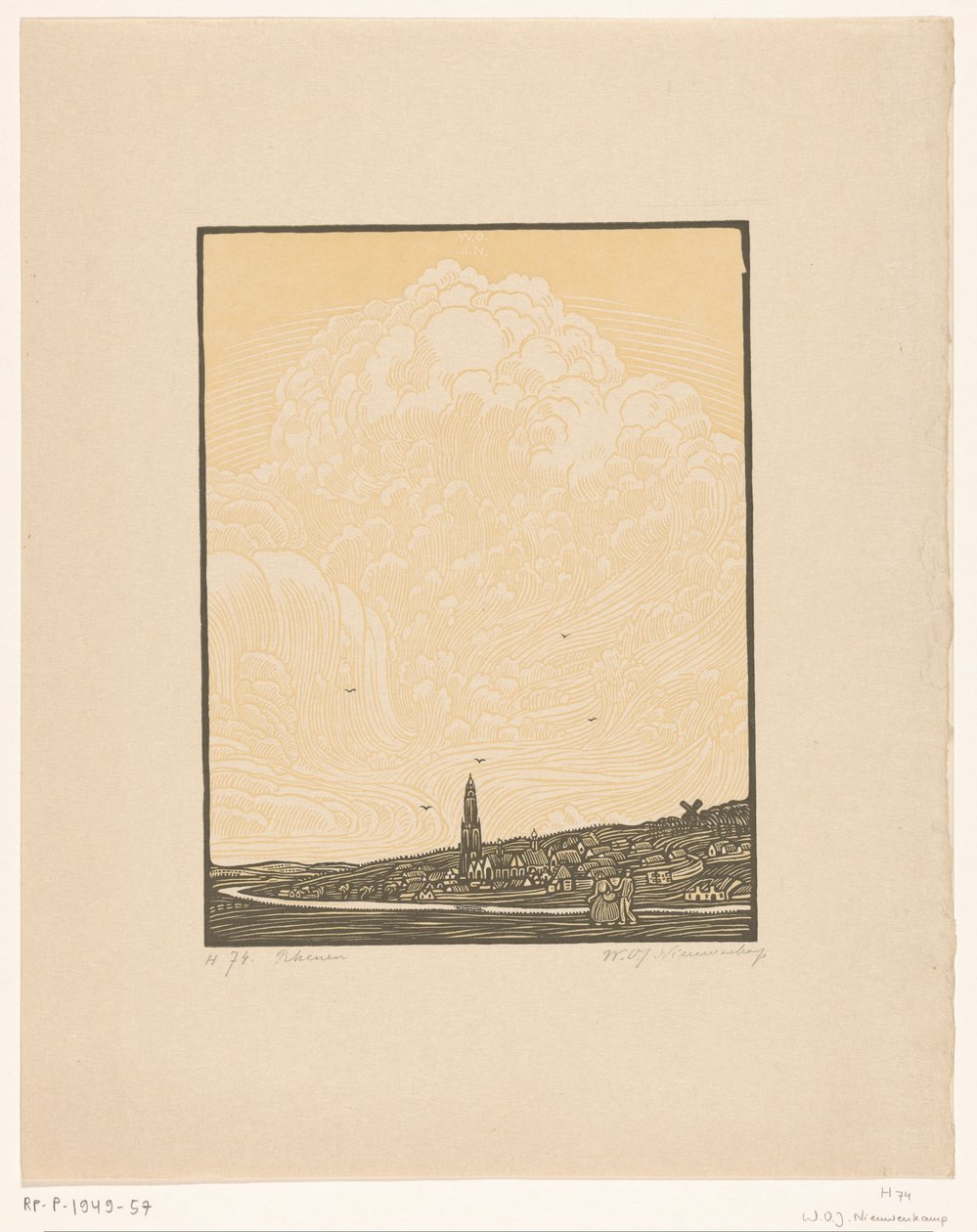 Rhenen - Wijnand Otto Jan Nieuwenkamp (signed by artist)