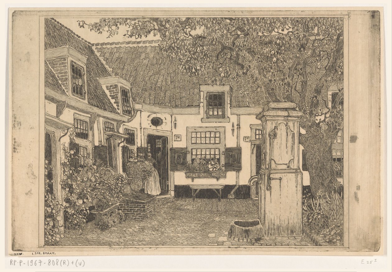 Hofje van Loo à Haarlem - Wijnand Otto Jan Nieuwenkamp