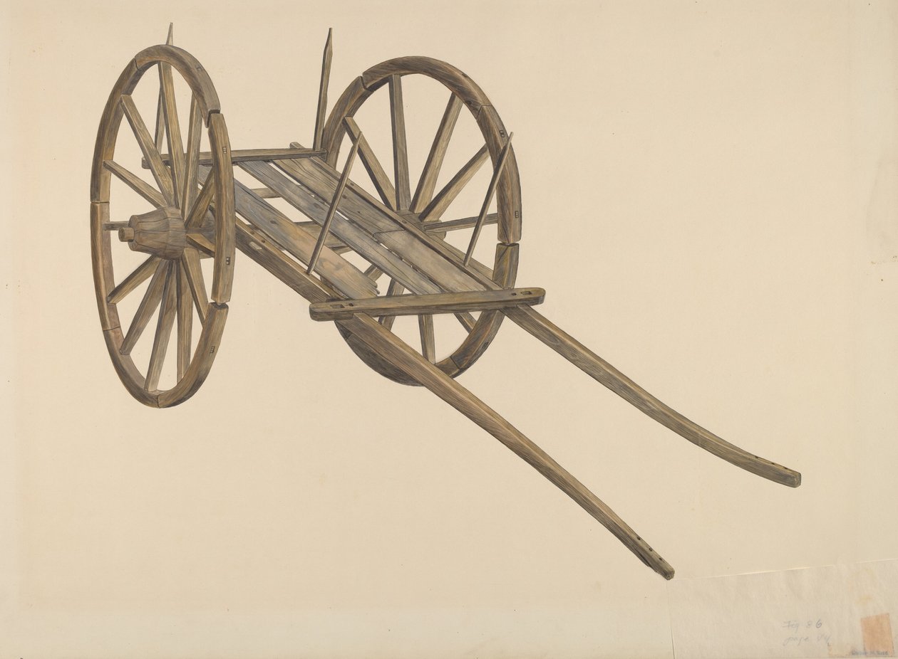 Chariot à bœufs - Wilbur M Rice