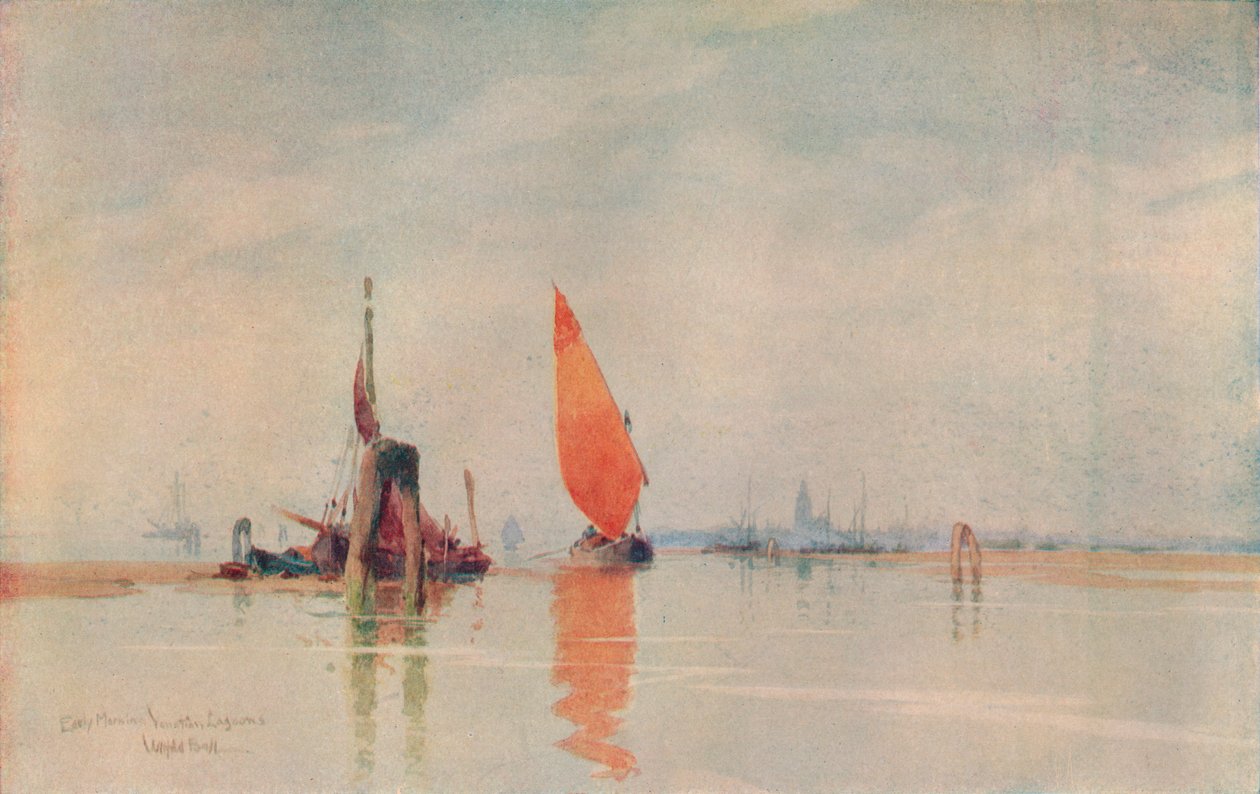 Tôt le matin. Lagunes vénitiennes, vers 1917 - Wilfrid Williams Ball