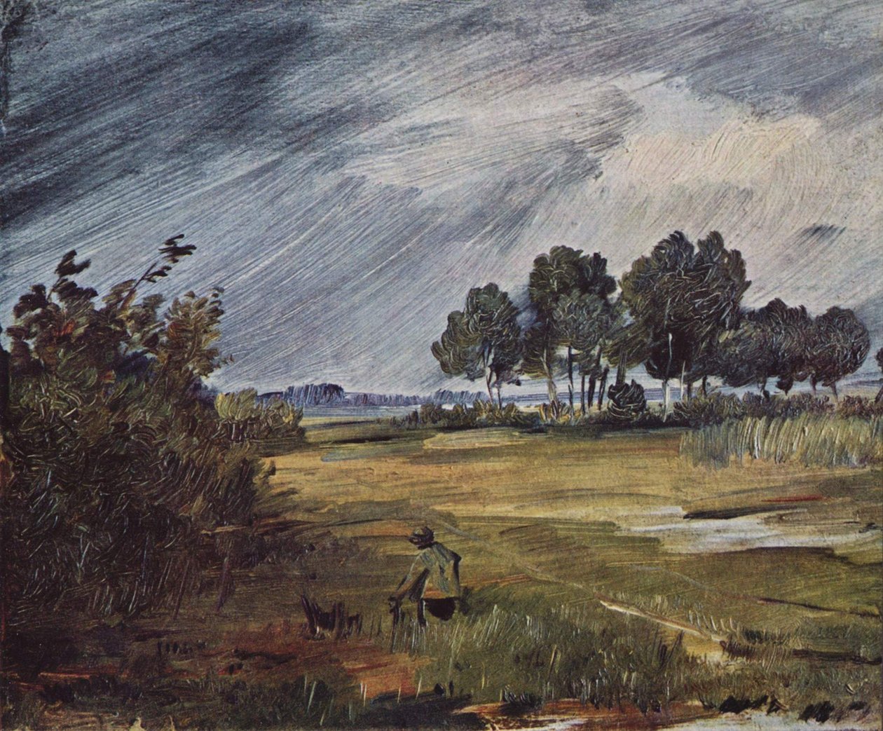 Paysage sous la pluie - Wilhelm Busch