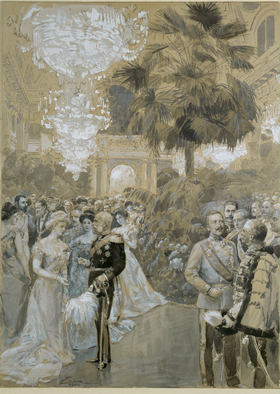 Bal à la Hofburg de Vienne, le palais des empereurs d