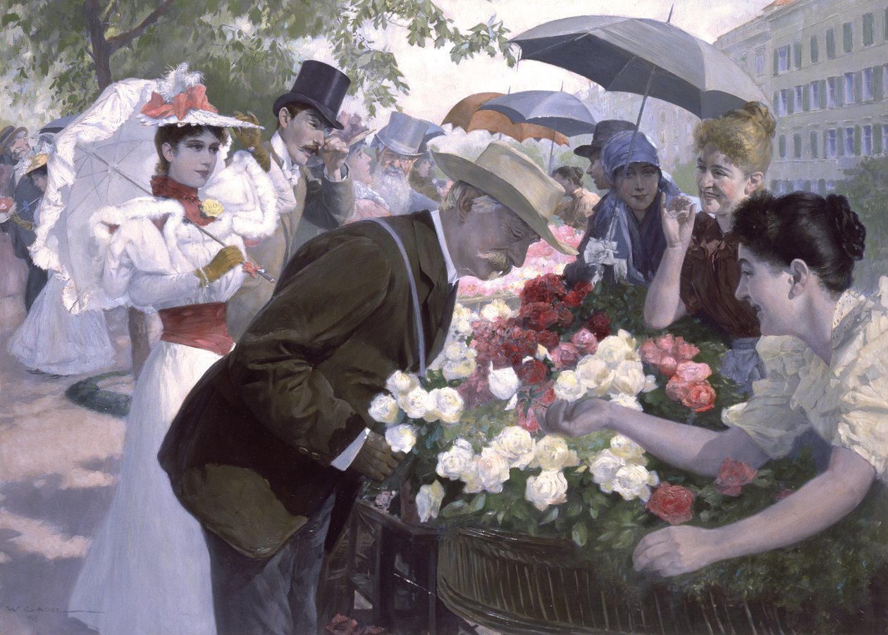 Roses rouges ou blanches, Monsieur? - Wilhelm Gause