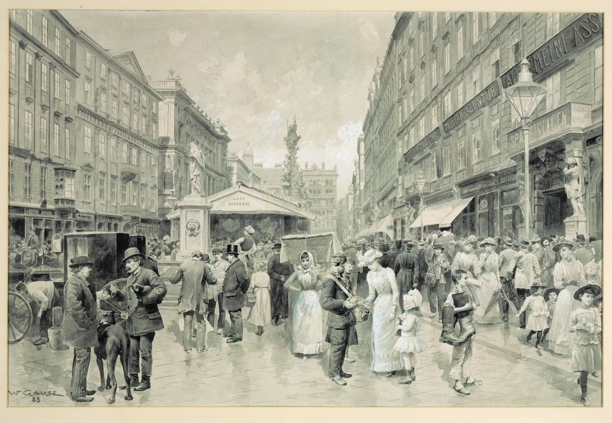 Le Graben, place centrale du centre-ville de Vienne ... - Wilhelm Gause