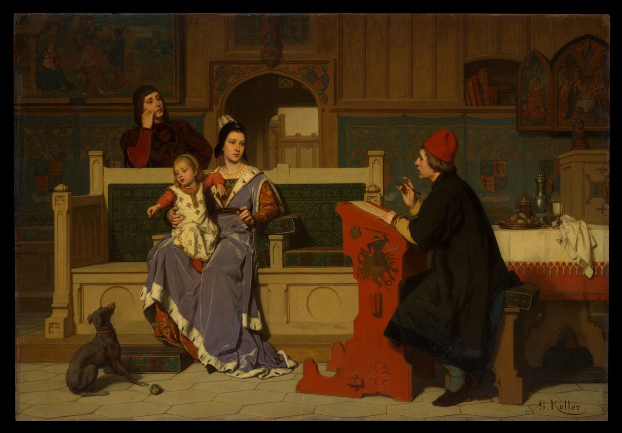 Hugo van der Goes peint le portrait de Marie de Bourgogne - Wilhelm Koller