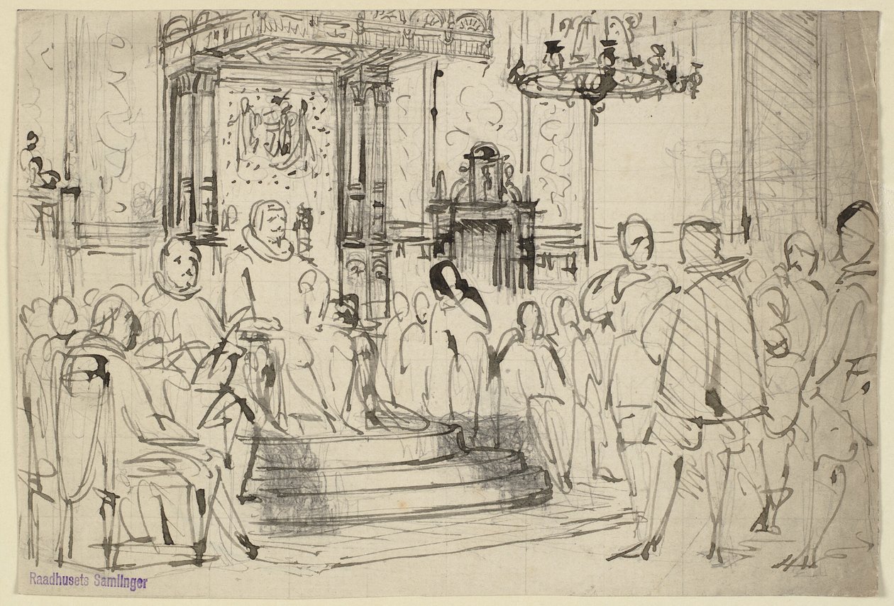 Christian IV au tribunal - Wilhelm Marstrand