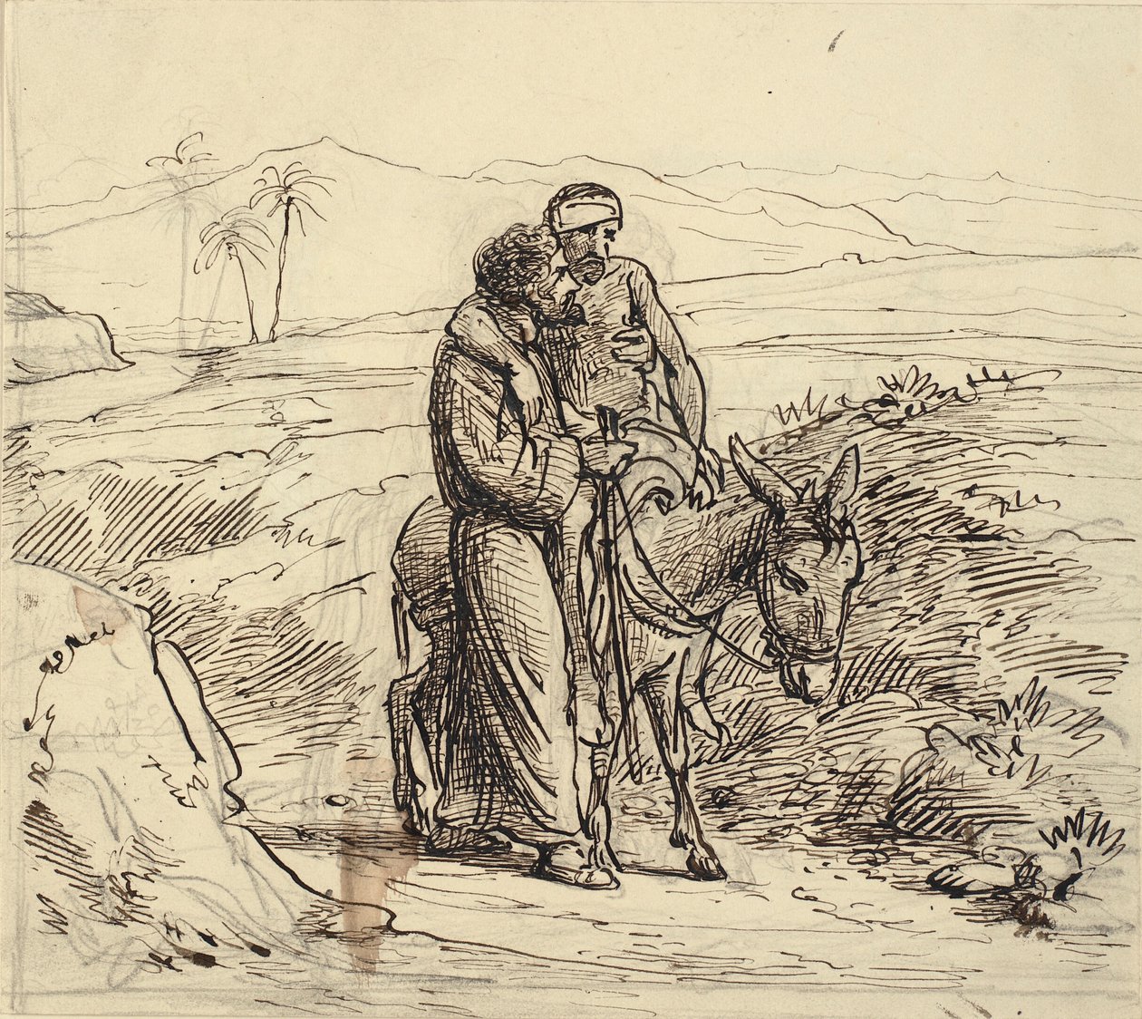 Le bon Samaritain accompagne le blessé - Wilhelm Marstrand