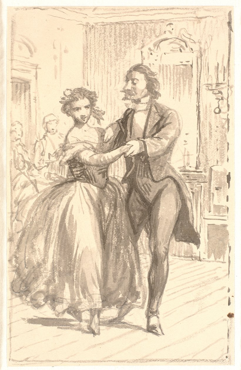 Le premier couple au bal - Wilhelm Marstrand