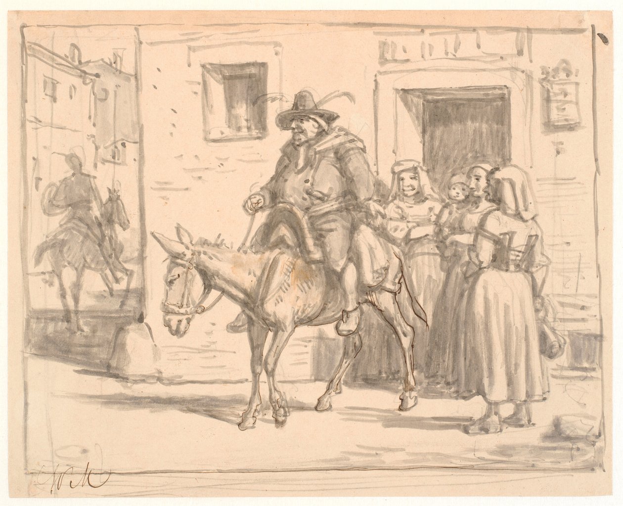 Don Quichotte et Sancho Panza quittant l