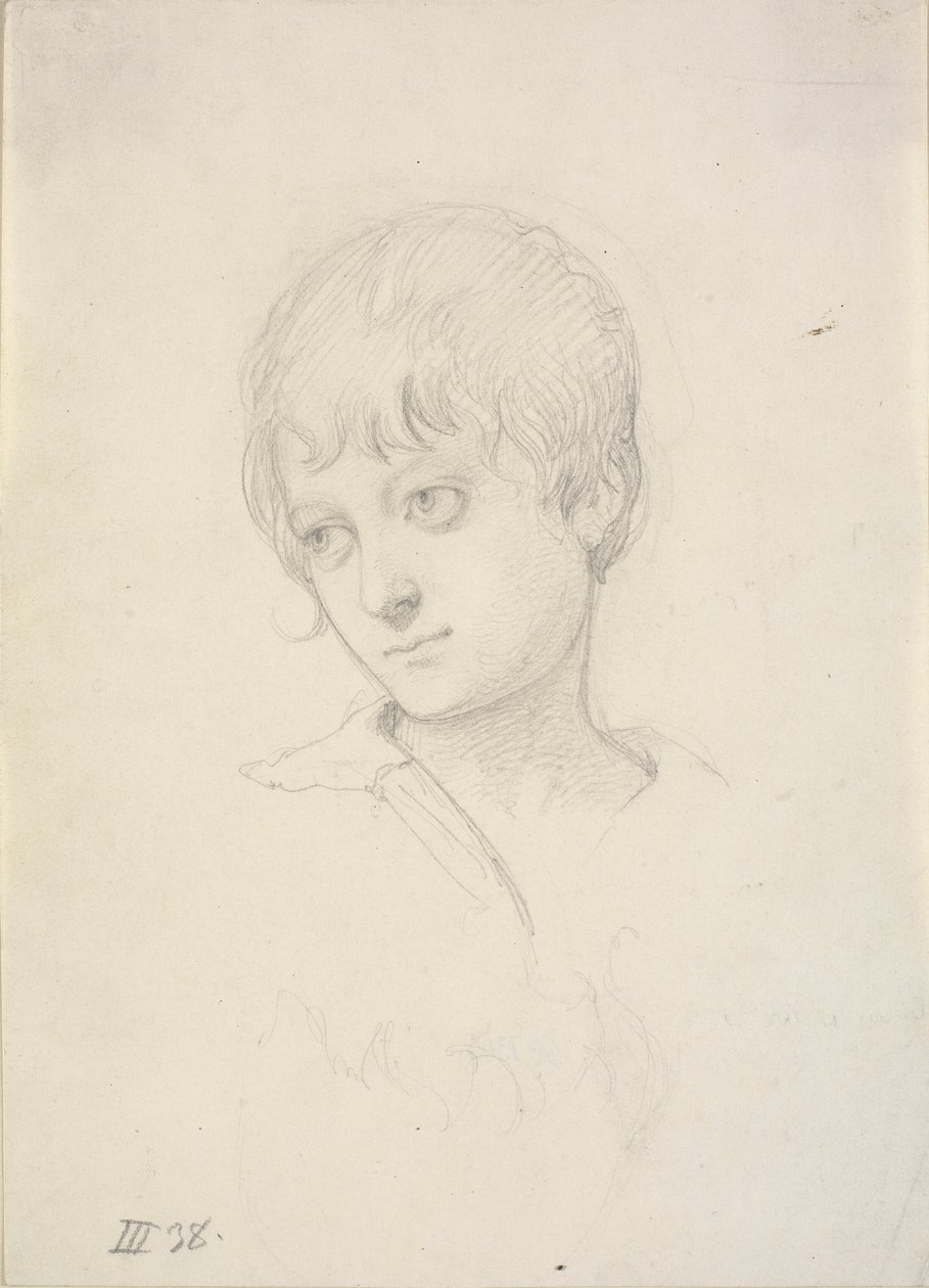 Tête de garçon - Wilhelm Marstrand