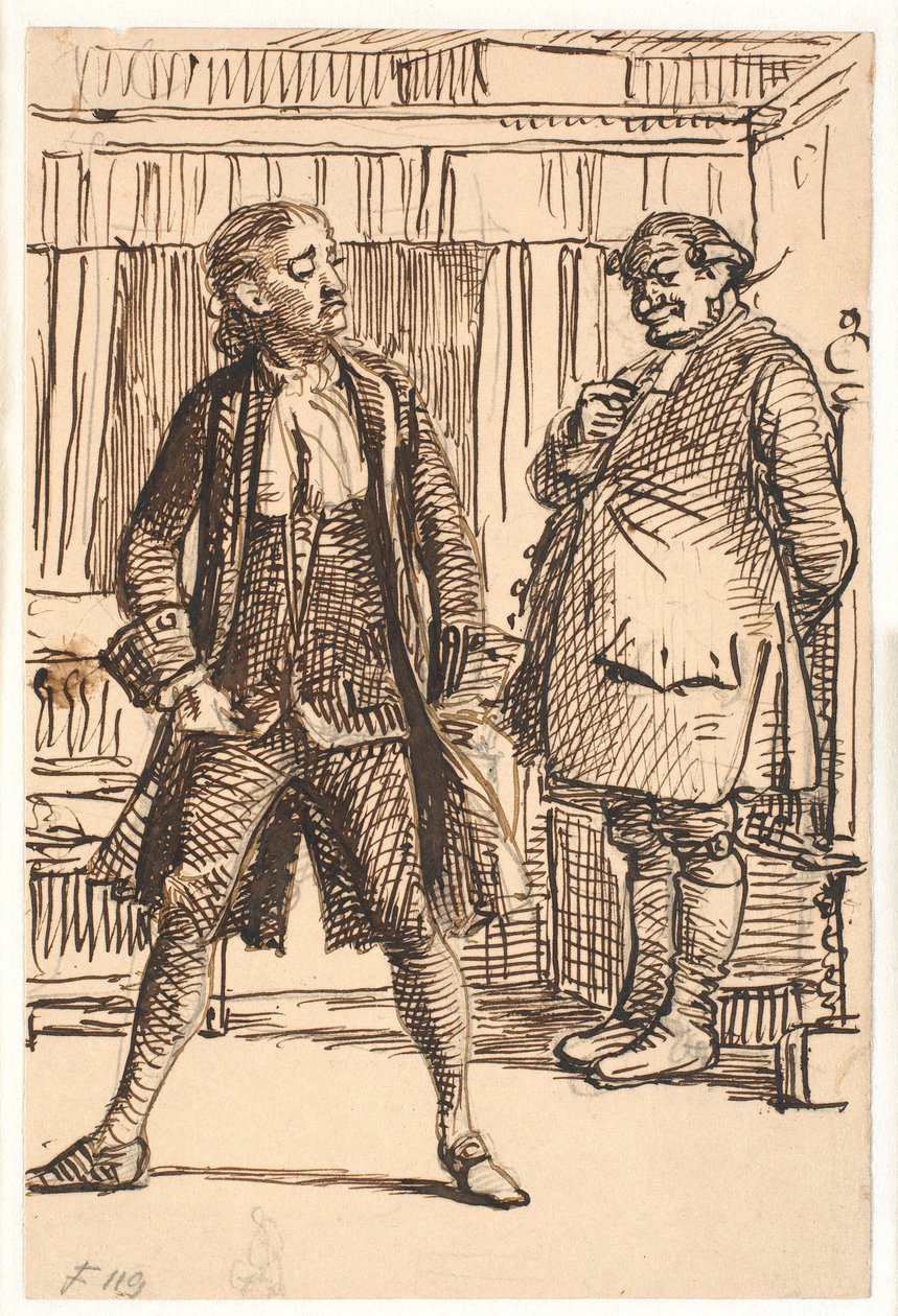 Erasmus Montanus et Per Degn - Wilhelm Marstrand