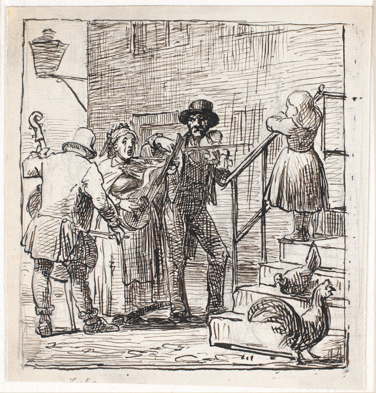Musiciens de rue - Wilhelm Marstrand