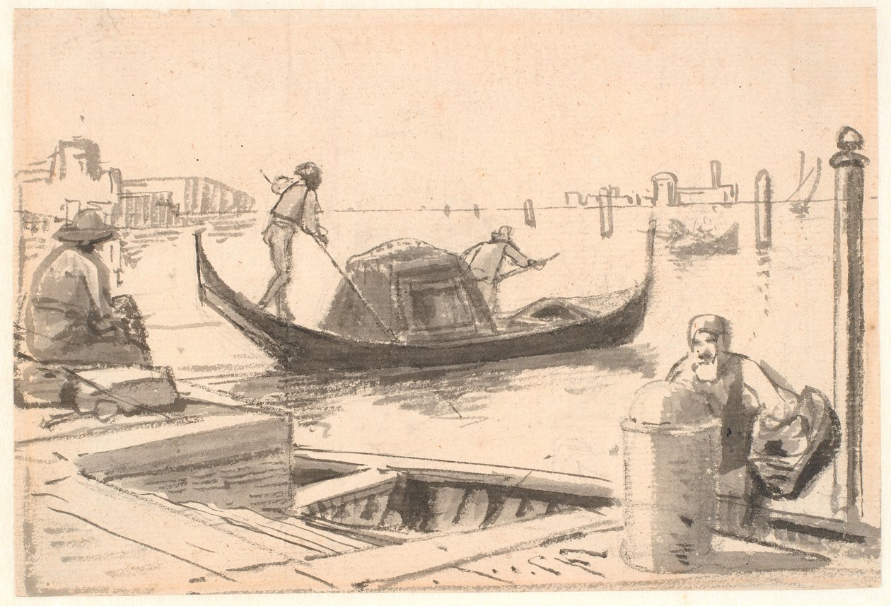 Balade en gondole - Wilhelm Marstrand