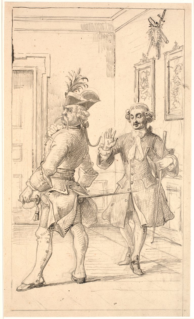 Jepser compare le dos de Jacob von Thyboe à une tige de vigne - Wilhelm Marstrand