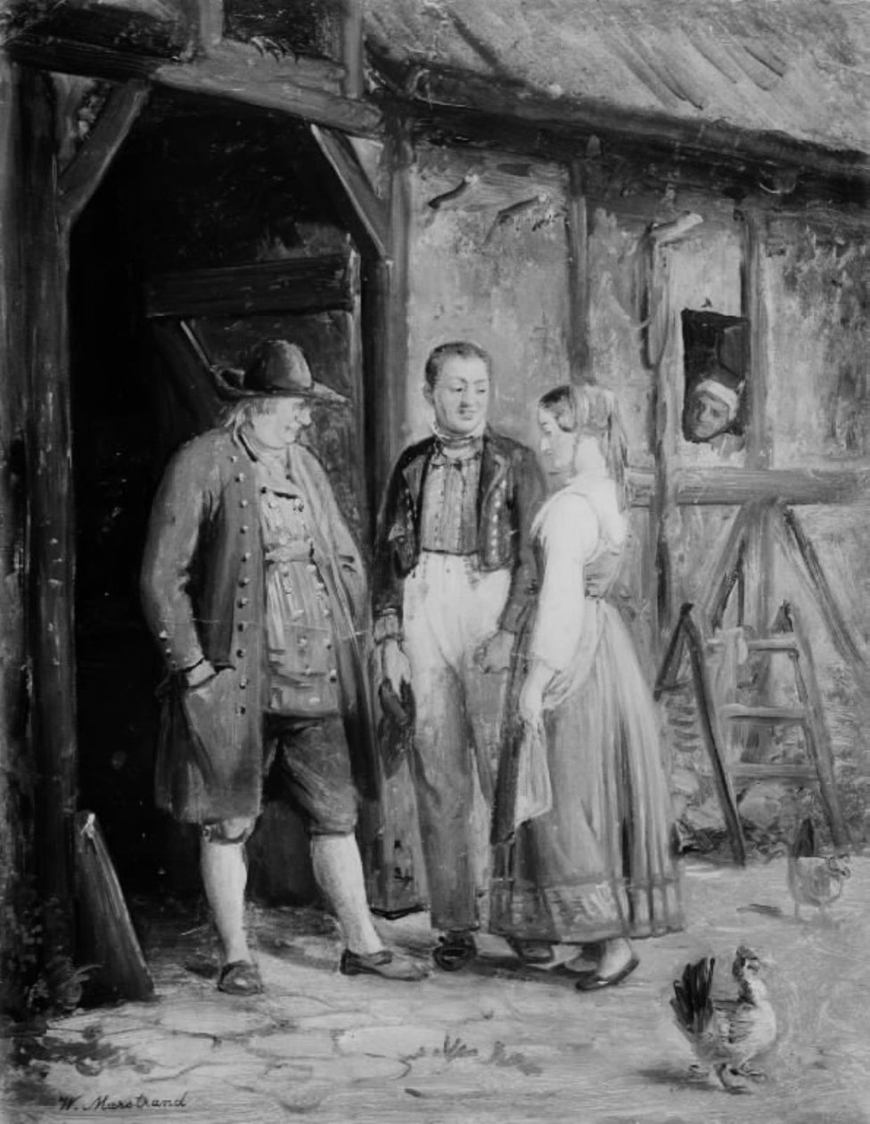 Présentation de la petite amie - Wilhelm Marstrand