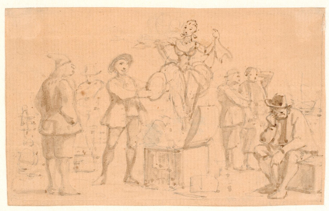 Peder Paars 1. Livre 2. Chant. Vénus sort de la boîte - Wilhelm Marstrand