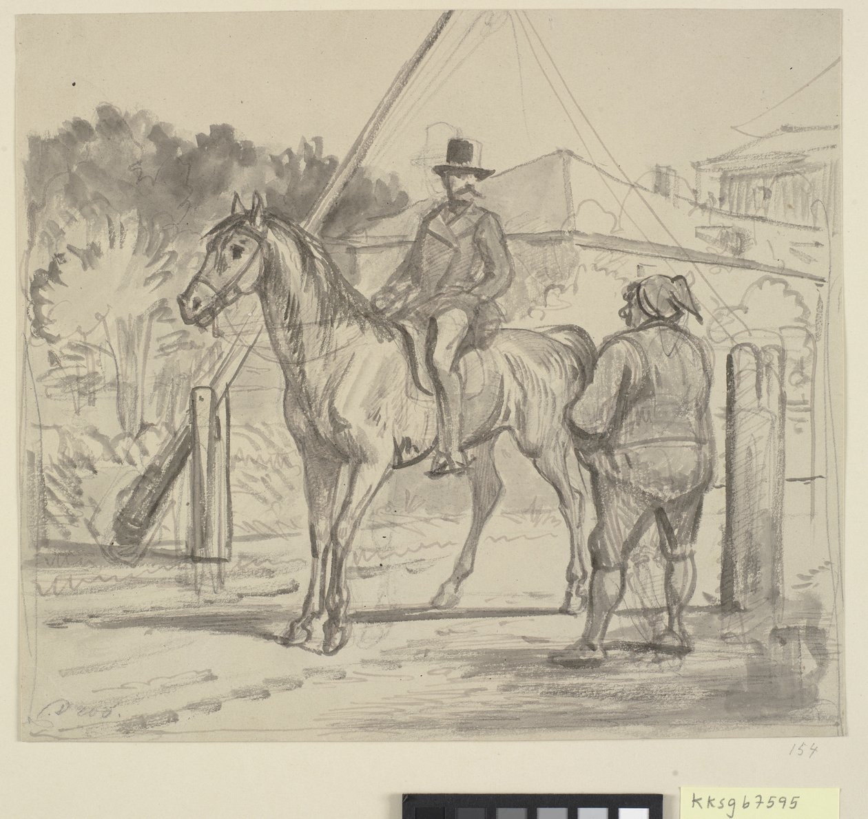Cavalier et Gardien de Barrière - Wilhelm Marstrand