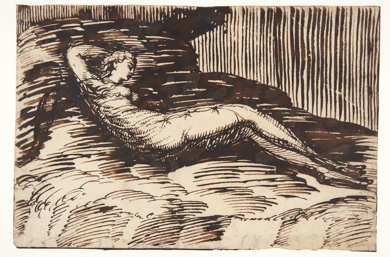 Voyageur suédois assis - Wilhelm Marstrand