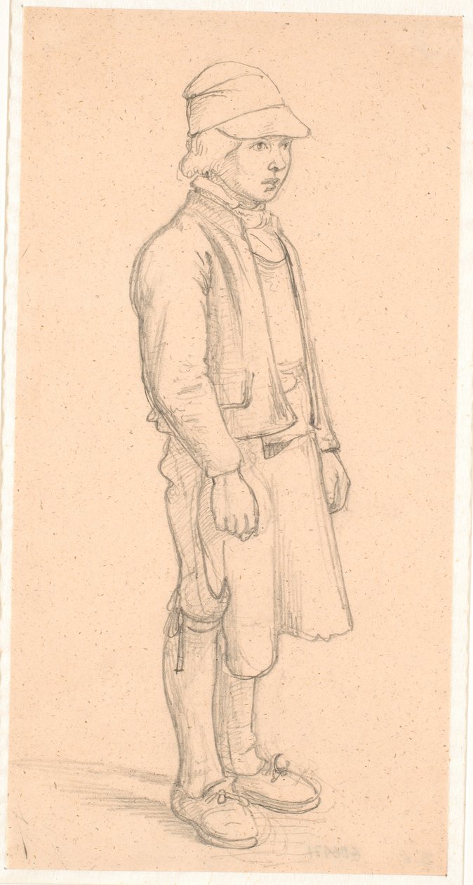 Garçon suédois avec casquette - Wilhelm Marstrand